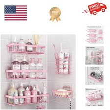 5 Pack Shower Caddy Organizer Rack Shelf for Inside Shower, Adhesive Bathroom...
