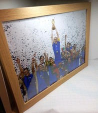 50cm x 35cm Italia Italy Fifa World Cup Winners 2006 Framed Picture