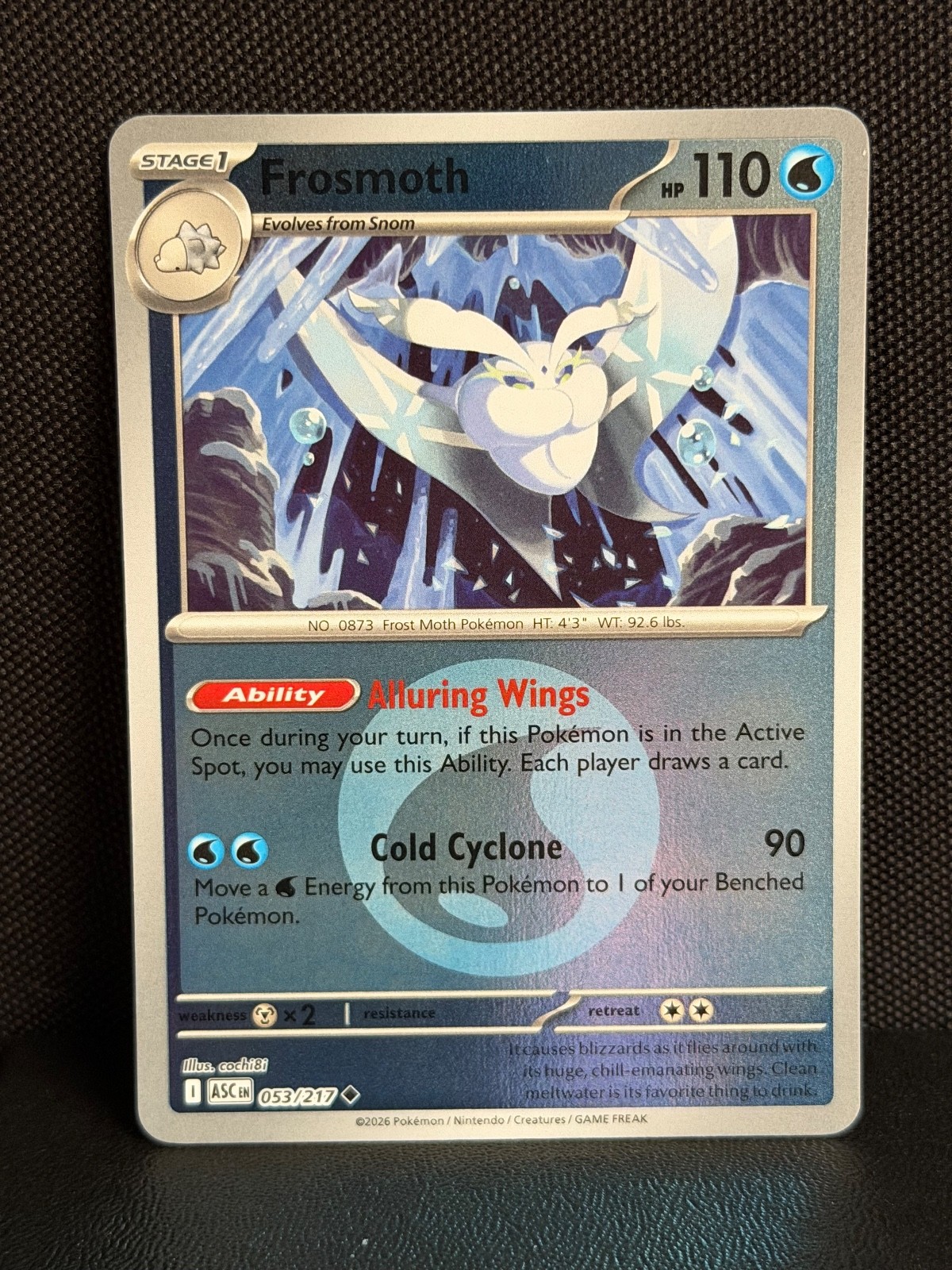 Frosmoth (Energy Symbol Pattern) Reverse Holo ME: Ascended Heroes 053/217 NM