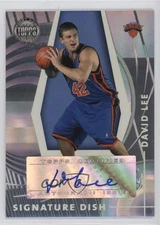 2005-06 Topps First Row Signature Dish /190 David Lee #SD-DL Rookie Auto RC