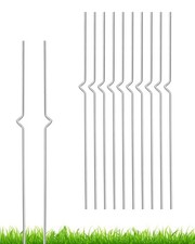 10 PCS 17 inch Metal Yard Sign Stakes for Outdoor Lawn Garden Signs H-Frame