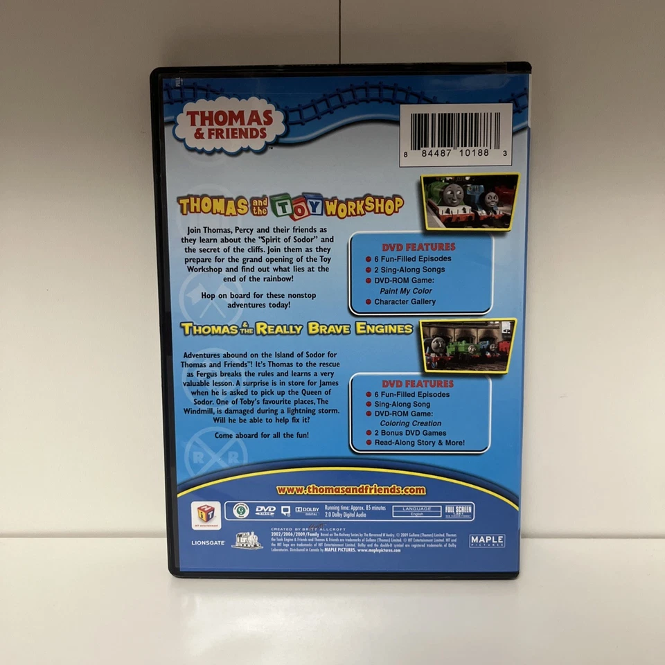 Thomas & Friends Thomas & the Toy Workshop/Thomas & the Really Brave Engine DVD - Image 2 of 4