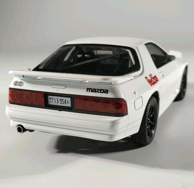 JDM 1:24 Mazda RX7 Diecast Car Alloy Model w/Sound Light Pull-Back Gift Toy