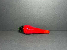 Vintage Murano Style Hand Blown Art Glass Decorative Vegetable Carrot 4 x 1.25"