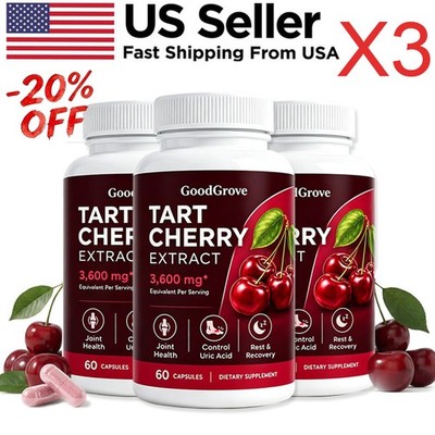 3 PACK Good Grove Tart Cherry Extract,Goodgrove Tart Cherry Cold Extracted
