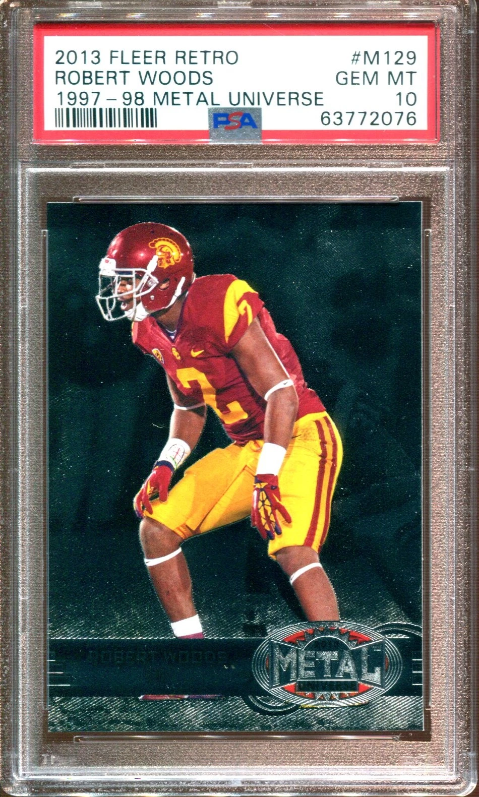 Robert Woods Fleer Retro 1997-98 Metal Universe #M129 Base