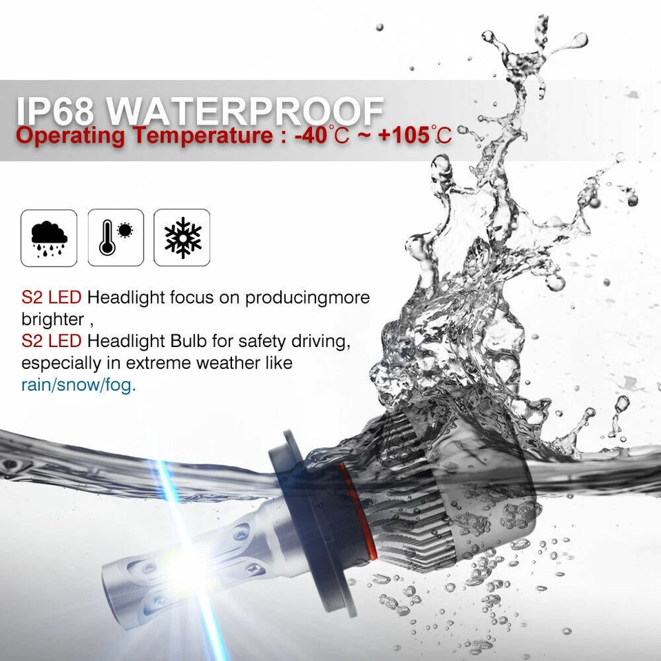 Combo 6000K faros LED + kit de faros antiniebla para Toyota RAV4 2001-2004 2005 Foto 2 de 4