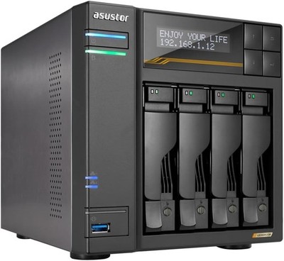 ASUSTOR Lockerstor 4 Gen3 4-Bay NAS Quad-Core 10GbE 16GB ECC DDR5 (Diskless)