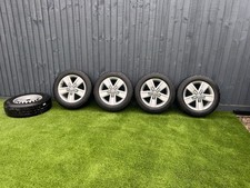 Genuine VW Crafter Alloy Wheel Set fitted with digital pressure valves + Spare