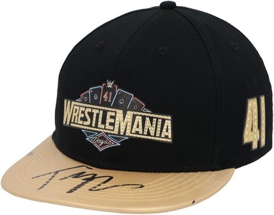 Tiffany Stratton WWE Signed WrestleMania 41 Gold Brim Snapback Cap