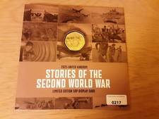 STORIES OF THE SECOND WORLD WAR WW2 50p FIFTY PENCE COIN IN DISPLAY CARD 2025 BU - Available on eBay