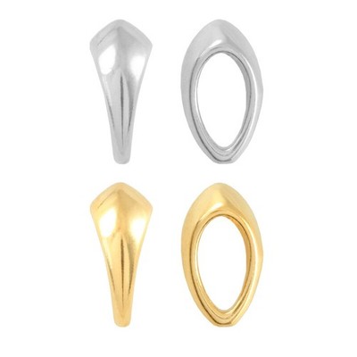PH PandaHall 30pz Ciondoli Con Colla In Ottone - 3 Stili Di Bails Per Gioielli, Colore Argento, 13.5-25mm, Per Creare Collane, Orecchini, Portachiavi, Fai Da Te - 2