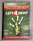Left 4 Dead (Xbox 360, 2009) Game of the Year Edition -CIB-Complete!