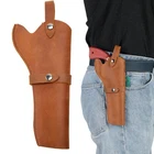 Vintage Genuine Leather Cowboy Western Holster for Revolver Pistol Gun Holster