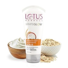 Lotus Herbals White Glow Oatmeal And Yogurt Skin Whitening Scrub-100g