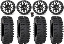 ITP Hurricane 15" Wheels Black 30" XT400 Tires Polaris Sportsman