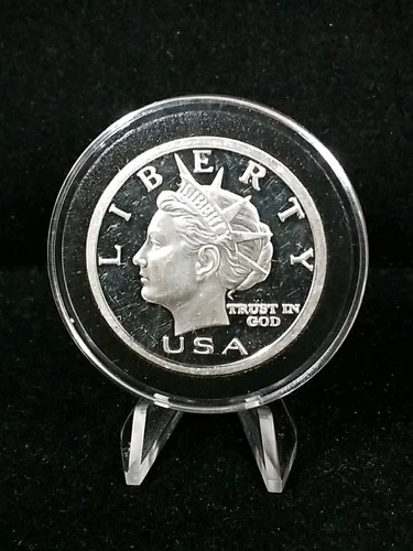 2003 BU NORFED Liberty $10 1 oz .999 Silver Round In Capsule #6932
