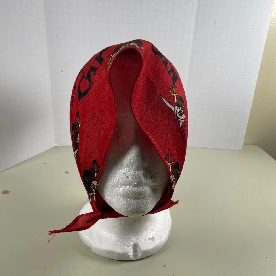 Disney Piratas del Caribe Bandana Mickey Mouse Pirata Rojo Foto 3 de 4