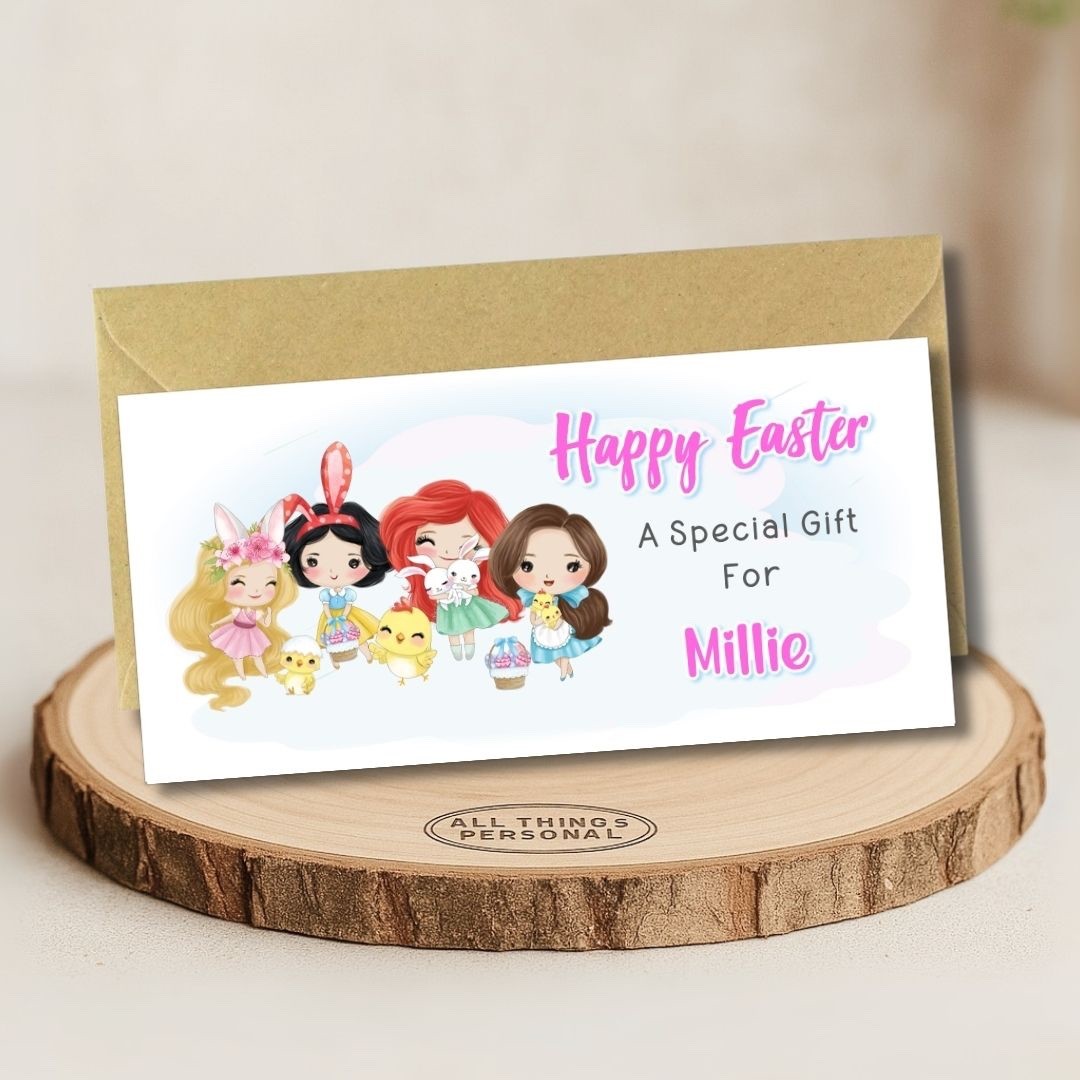 Personalised Easter Money Wallet with Envelope Cash Gift Card Holder Voucher