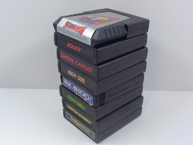 Atari 2600 Lot of 8 Final Approach Joust Spiderman Indy 500 TESTED Carts Only -