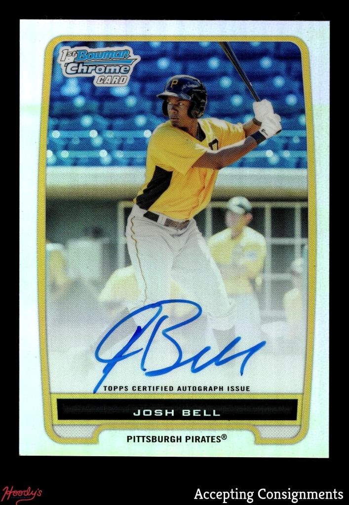 2012 Bowman Chrome Prospect Autographs Refractors Josh Bell 1st Rookie AUTO /500