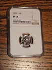 1957 10c Proof Silver Roosevelt Dime NGC PF 68