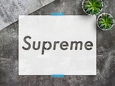Supreme Reusable Stencil for Wall Art and DIY Projects, Streetwear InspiredStenc