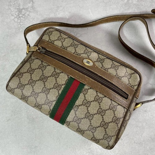 GUCCI Pre-Owned Old Shoulder Bag Sherry Line Gg Plus