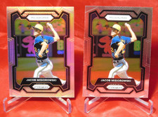 2024 Panini Prizm Jacob Misiorowski Silver Prizm + Base Lot of 2 Brewers