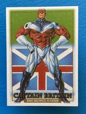 Captain Britain 2024 Skybox Marvel Masterpieces 92 Platinum Canvas #15