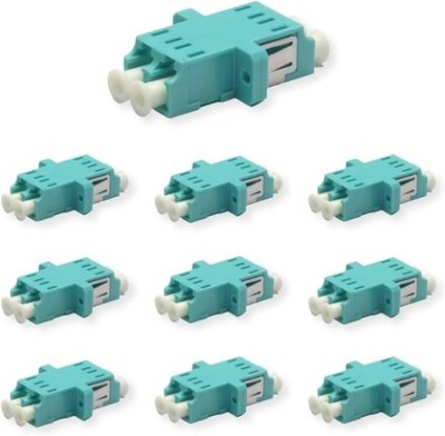 12pcs Fiber Optic Cable Adapter Coupler OM3 Multimode Duplex LC/UPC Female LC