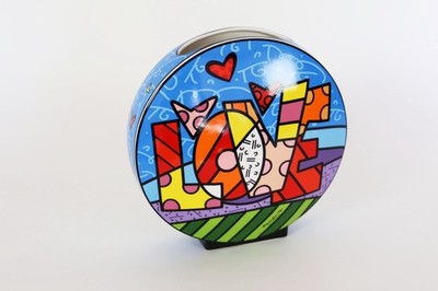 Vase Blumenvase Göbel Goebel - Romero Britto - Love and Happy - Messemuster NEU!