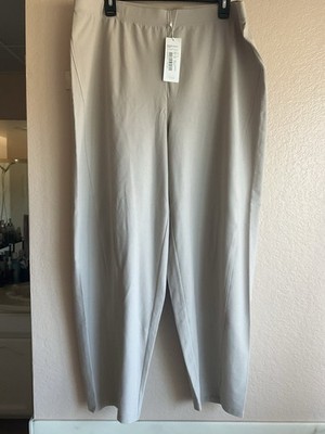 NWT Eileen Fisher Wheat Washable Stretch Crepe Lantern Pants XL
