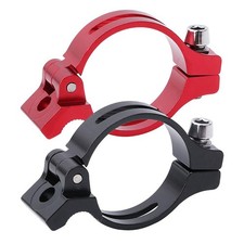 Black/Red Aluminum Alloy Front Derailleur Brazeon Clamp Adapter for MTB Bicycle