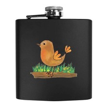 6oz (170ml) 'Little Brown Bird' Pocket Hip Flask (HP00045024)