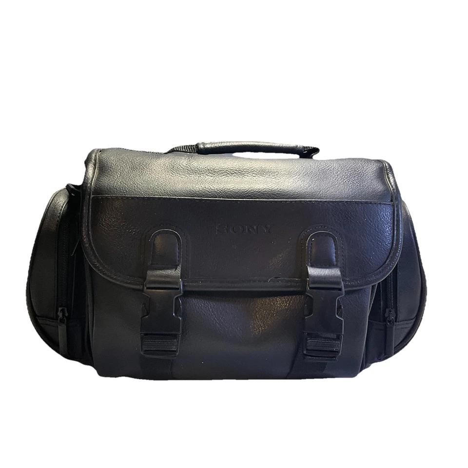 Estuches para videocámara Sony vintage (lote de 5) Handycam 8 mm Canon Lowepro imitación cuero Foto 3 de 4