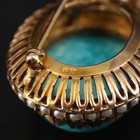 14K Gold Turquois Seed Pearl Converter Pendant Wire Choker Statement Necklace — photo 4