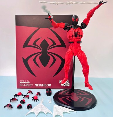 CT Toys Messtoys Symbiote Spider-Man Black and Red Spider Action Figure Boxed