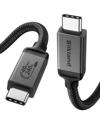 USB 4 Cable for Thunderbolt 4 Cable 6.6FT/2M, 40Gbps Data Sync, 8K Display/4K...