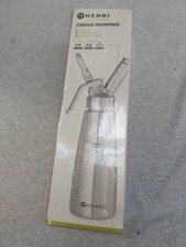 HENDI 500ml CREAM WHIPPER WITH NOZZLE ATTACHMENTS, New in box, NO GAS.