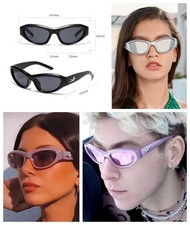 Retro Punk Rock Y2K Sunglasses Fashion Mens Women Outdoor Shades Glasses Eyewear