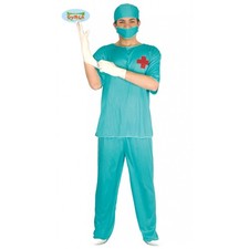 Chirurgo Costume Medico Infermiere Ospedale Carnevale Adulto Halloween