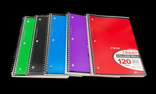 BUNDLE BOX            5 Top Flight 3 Subject College Rule 120 Sheet Notebooks