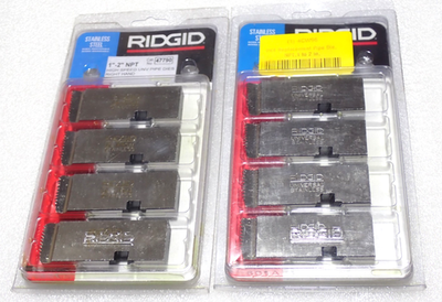 #ad RIDGID 47790 1” 2” Universal Pipe Threading Dies Stainless Steel 2 Sets NEW $237.79