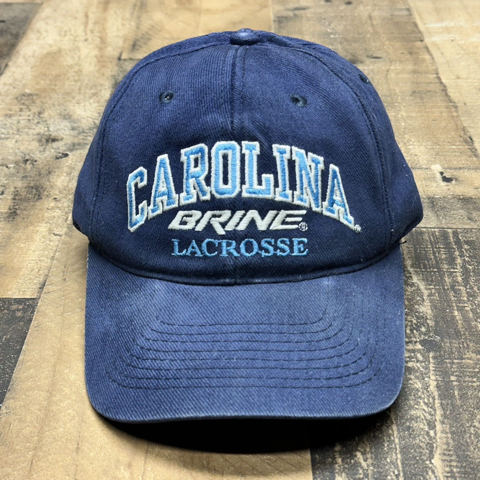 Carolina Brine Lacrosse Snapback Hat UNC Blue Embroidered Cap