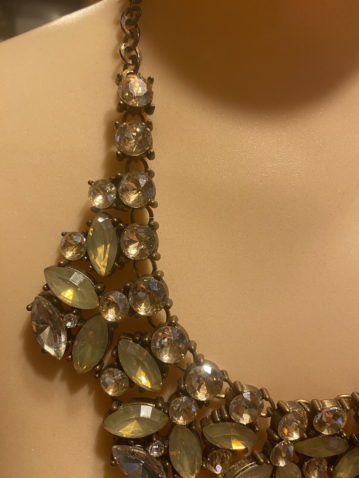 Aldo Statement  Necklace ~ Rhinestone - image 2
