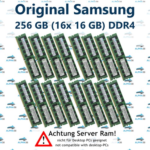 256 GB (16x 16 GB) Rdimm DDR4-2133 Dell Precision R7910 & XL Server RAM - 第 1/1 張圖片