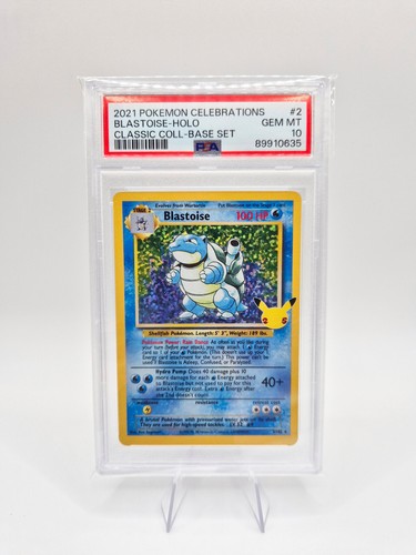 💎 PSA 10 GEM MINT 💎 Blastoise 2/102 - Celebrations Classic Base Set Pokémon