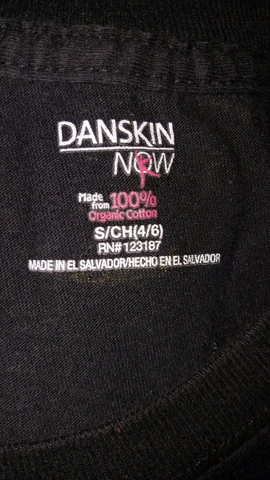 Camisa Blusa Danskin Now Mujer Talla S Pequeña 4/6 Negra Púrpura Dorada Floral Foto 2 de 4