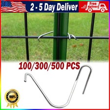 T-Post Clips Fence Wire Hooks Galvanized Steel Ties Bending Tool Convenient Fast
